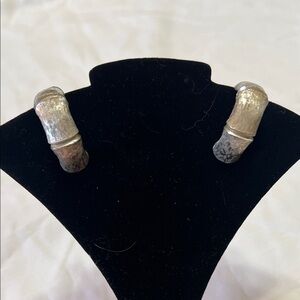 Elegant Vintage Napier Silver Women's Earrings